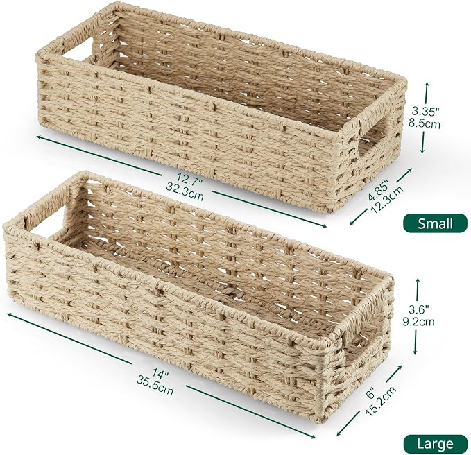 dreamkey Nesting Paper Rope Storage Baskets - Image 2