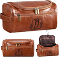 Sadnyy Personalized Leather Toiletry Bag by Sadnyy