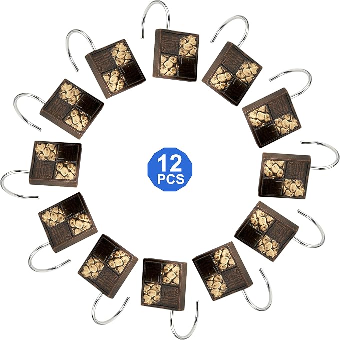 Zahari Home 13pc Zambia Animal Shower Curtain Set & Hooks - Image 5