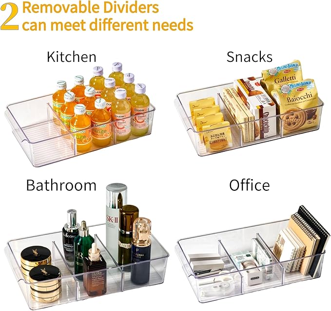 vacane Plastic Pantry Organization and Storage Bins - Image 5
