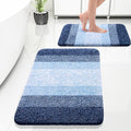 OLANLY Bathroom Rug Set 2 Piece, Soft Absorbent Microfiber Bath Rug Set by OLANLY
