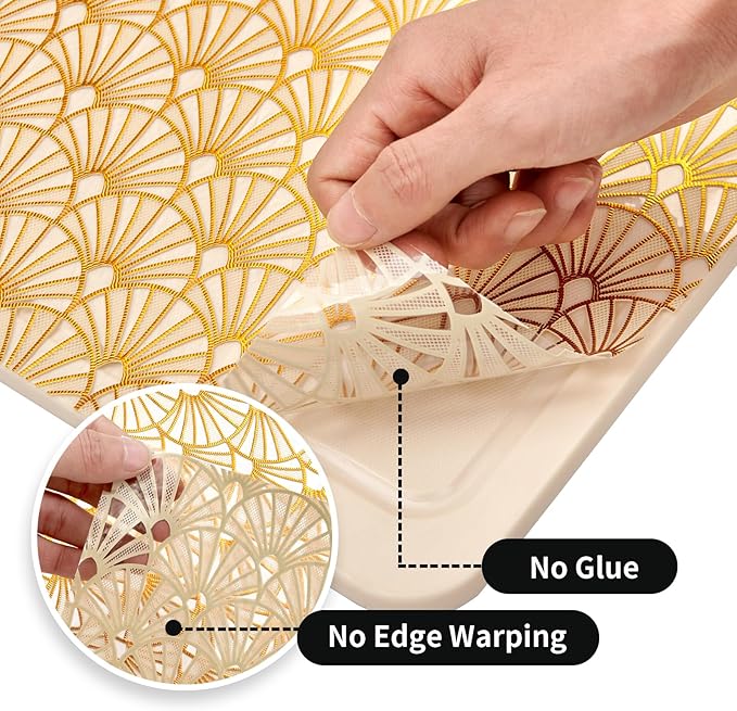 Shelf and Drawer Liner for Kitchen Cabinet, Non-Adhesive Waterproof Oil-Proof - Image 6