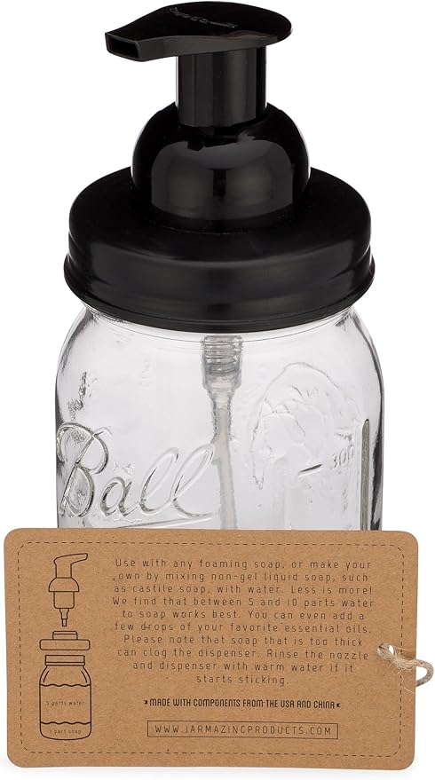 Jarmazing Products Mason Jar Foaming Soap Dispenser - Image 4