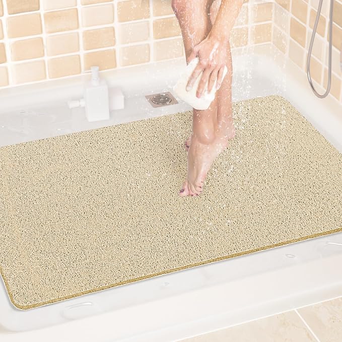 LuxStep Shower Mat Bathtub Mat, 24x36 inch, Non-Slip Bath Mat by LuxStep