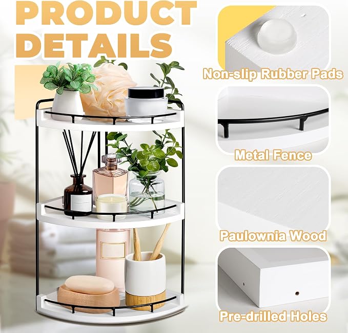 3 Tier Bathroom Counter Organizer, Bathroom Counter Tray and Vanity Organizer - Image 6