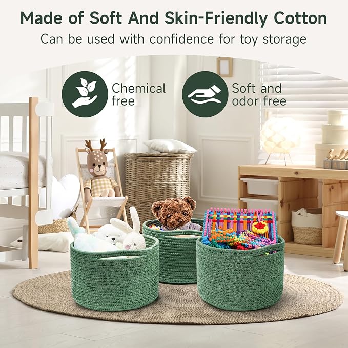 Small Rope Baskets for Storage, Baskets for Gifts Empty, Cute Round Woven Basket - Image 7