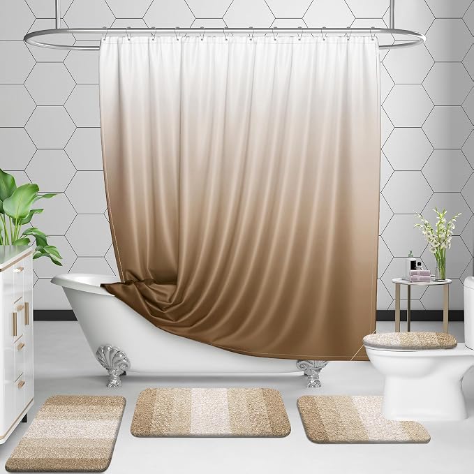 OLANLY Bathroom Rugs Sets 3 Piece, Soft Absorbent Microfiber Bath Mats and - Image 7