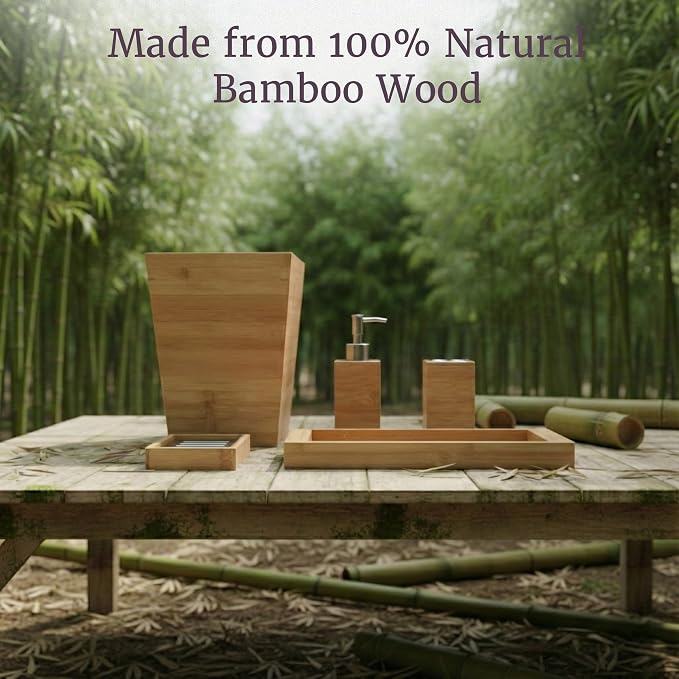 5-Piece Bathroom Decor Set - Image 4