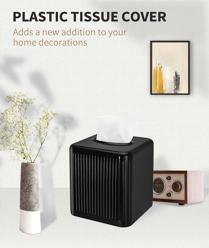 Livelab Square Plastic Tissue Box Holder - Image 8