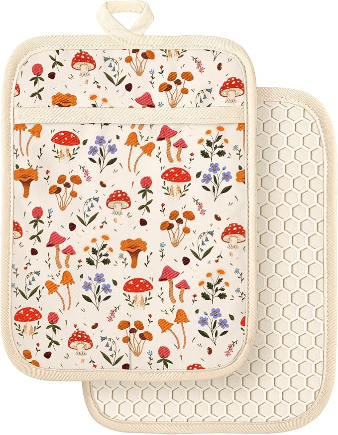 Slohif Silcone Mushroom Pot Holders by Slohif