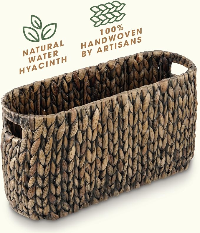Black Toilet Paper Storage Basket - Image 4