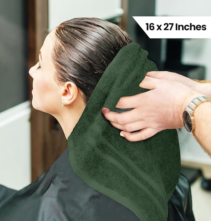 Utopia Towels Cotton Bleach Proof Salon Towel 16 by 27 inches, Bleach Safe Gym - Image 2