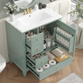 30" Bathroom Vanity with Sink, Harper & Bright Designs Free Standing Single by HarperBrightDesigns