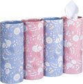 Car Tissues Cylinder, 50 Tissues per Canister, Facial Tissues by PrimsFlourish