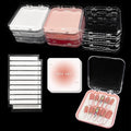 9 Pcs Press On Nail Storage Box in 3 Colors, Acrylic Fake Nail Case by Qsnidy