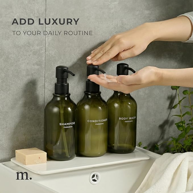MaisoNovo Refillable Shampoo and Conditioner Bottles - Image 3