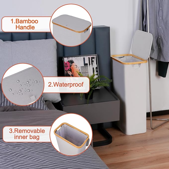 efluky Slim Laundry Basket - Image 4