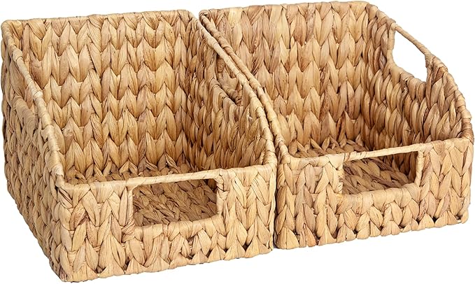 StorageWorks Pantry Baskets for Organizing, Wicker Basket by StorageWorks