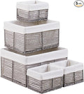 Vagusicc Wicker Storage Basket, Hand-Woven Paper Rope Wicker Baskets, by Vagusicc