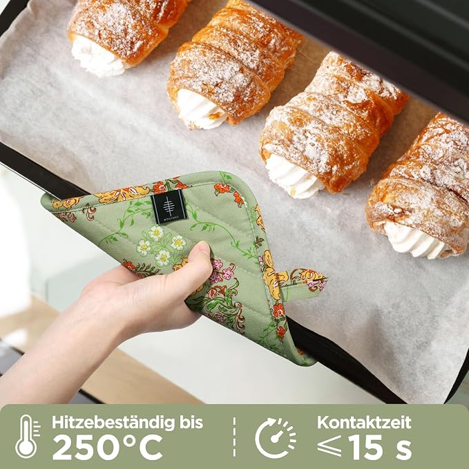 Pot Holders for Kitchen Heat Resistant Hot Pads for Countertops Oven Pot - Image 2