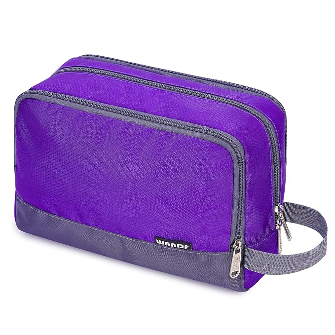 Toiletry Bag for Men Hanging Dopp Kit Water Resistant Shaving Bag Small by WANDF