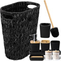 Black Bathroom Accessories Set by BetterbathroomwithXLHOME