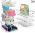 Sorbus Clear Plastic Storage Bins by Sorbus