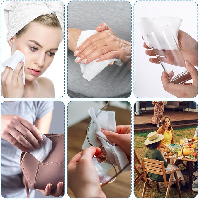 140 Pack Disposable Compressed Face Towels - Image 6
