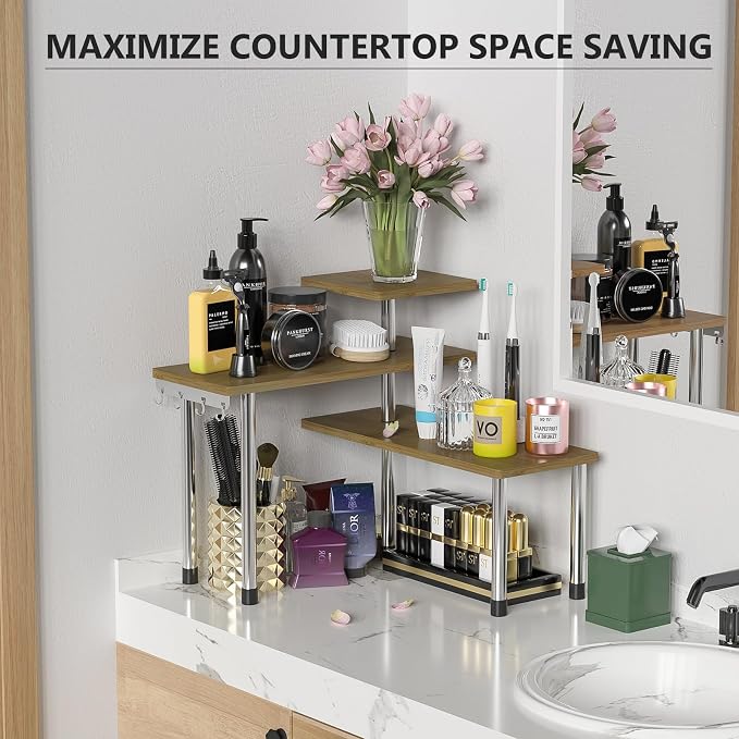 ZHWS Kitchen Corner Shelf Countertop Organizer - Image 3