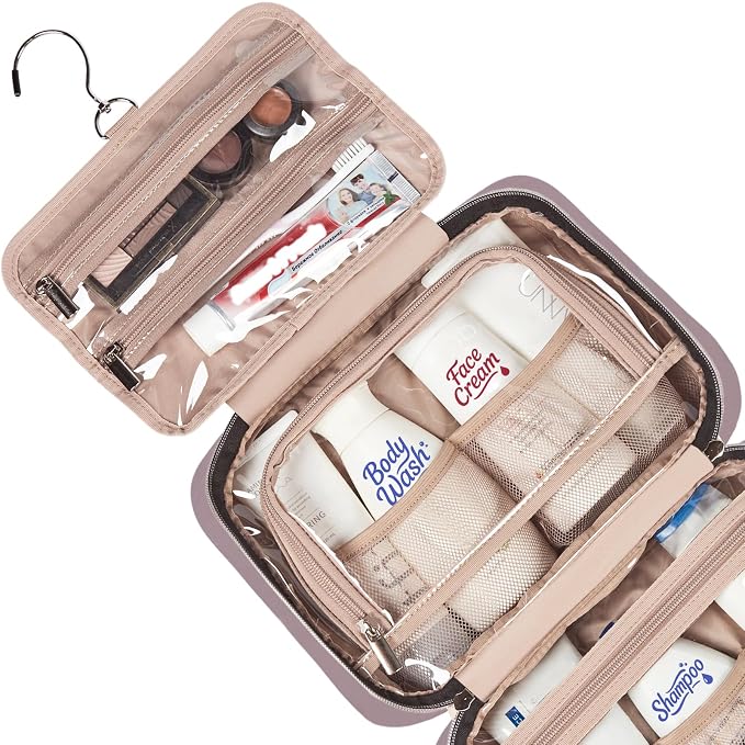 NISHEL Travel Toiletry Bag for women, Portable Hanging Organizer for - Image 4