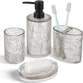Modern Luxe Bathroom Accessories Set 4 Pcs Resin Bathroom Accessory Set Soap by RQYIXI