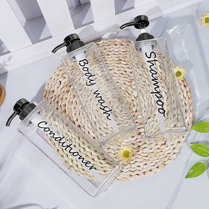21oz Refillable Shampoo and Conditioner Bottles - Image 3