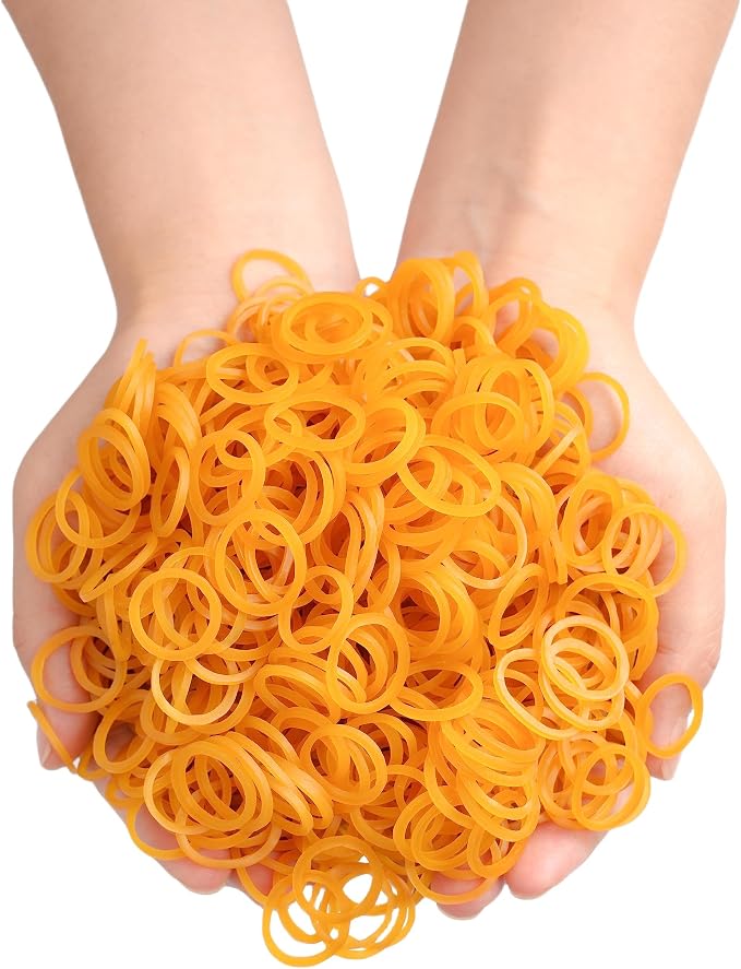 Rubber Bands mini 2000pcs rubber band yellow 0.5inch small Rubber Band Mini - Image 7