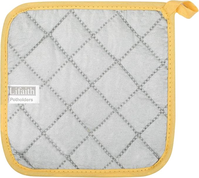 100% Cotton Kitchen Everyday Basic Terry Pot Holder Heat Resistant Coaster - Image 4