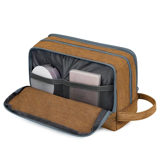 Toiletry Bag for Men Hanging Dopp Kit Water Resistant Shaving Bag Small - Image 7