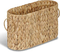 efluky Toilet Paper Storage Basket, Water Hyacinth Slim Toilet Paper Holder- by efluky