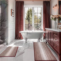 Bathroom Rugs and Mats Sets, 2 Piece Thick Absorbent Chenille Bath Mat Rug Set by BSICPRO