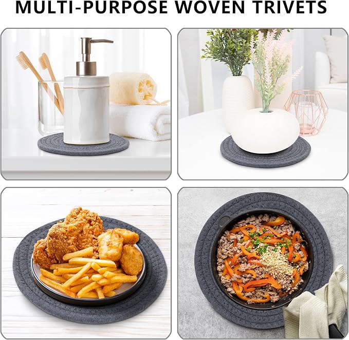 Coga Trivets for Dishes, Pots and Pans, 7 Inch Hot Pads - Image 5