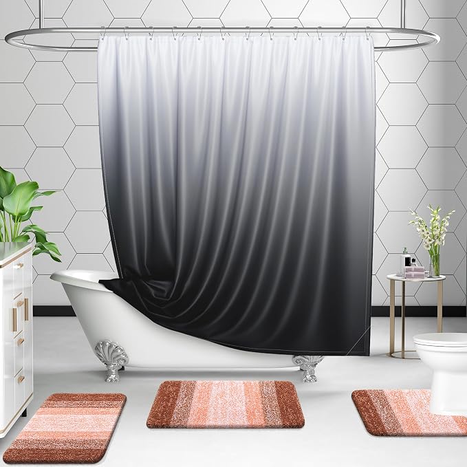 OLANLY Bathroom Rugs Sets 3 Piece, Soft Absorbent Microfiber Bath Mats and - Image 7
