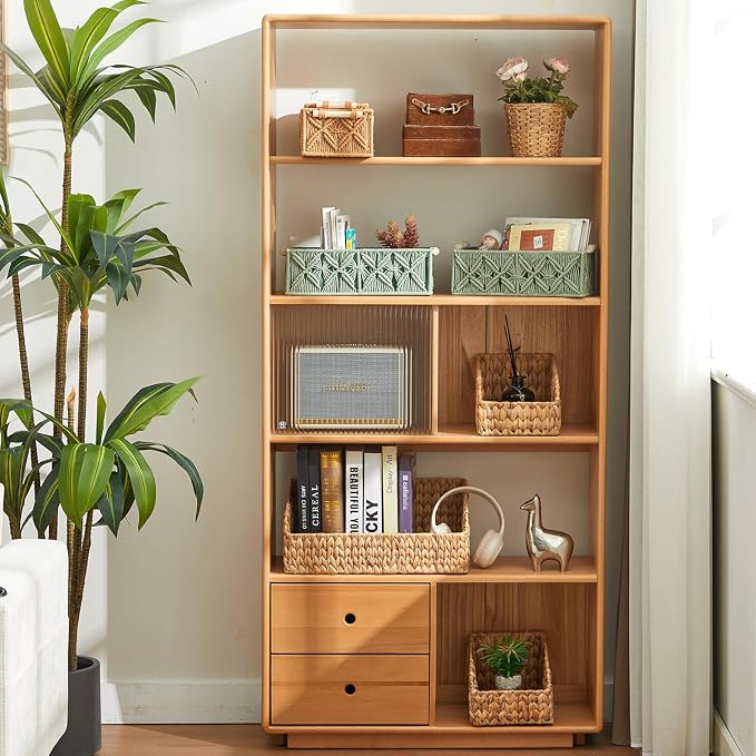Nonam Macrame Storage Baskets, Boho Decor Style Woven Storage Boxes - Image 8