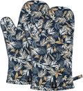 Oven Gloves Extra Long Cotton Cooking Gloves by BONTHEE
