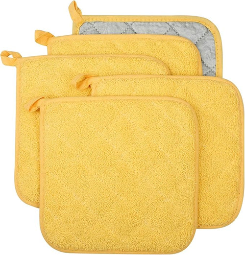 100% Cotton Kitchen Everyday Basic Terry Pot Holder Heat Resistant Coaster by Lifaith