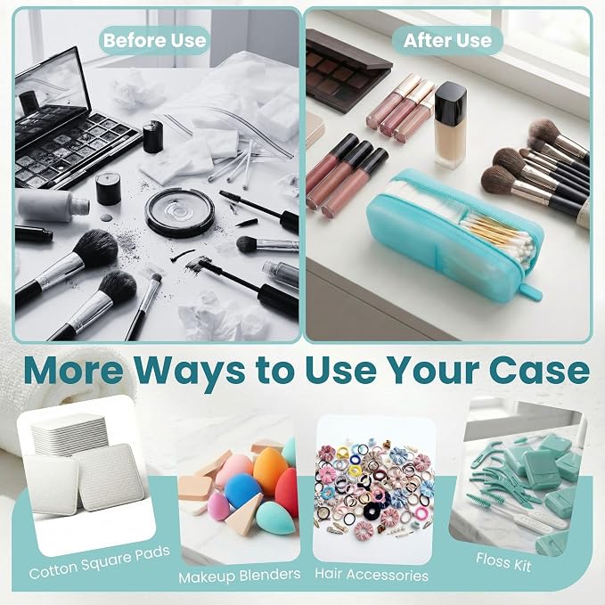 Cotton Pad Swab Travel Case – 2-in-1 Portable Waterproof Qtips Dispenser - Image 6