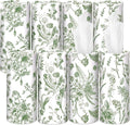 Zonon 8 Pcs Car Tissues Holder Sage Green Floral Round Box by Zonon