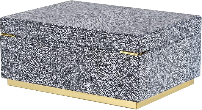 HofferRuffer Elegant Faux Leather Decorative Box, Storage Jewelry Box Organizer - Image 8