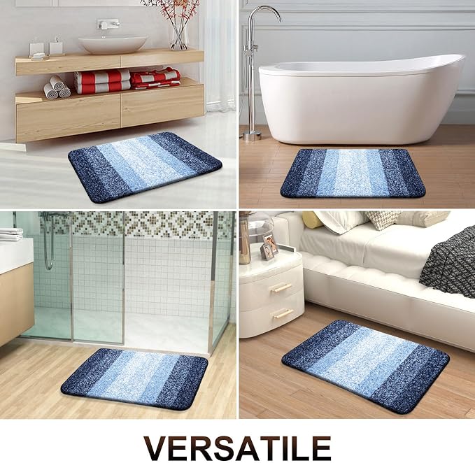 OLANLY Bathroom Rug Set 2 Piece, Soft Absorbent Microfiber Bath Rug Set - Image 8