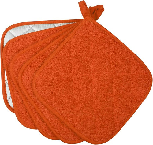 100% Cotton Kitchen Everyday Basic Terry Pot Holder Heat Resistant Coaster - Image 2