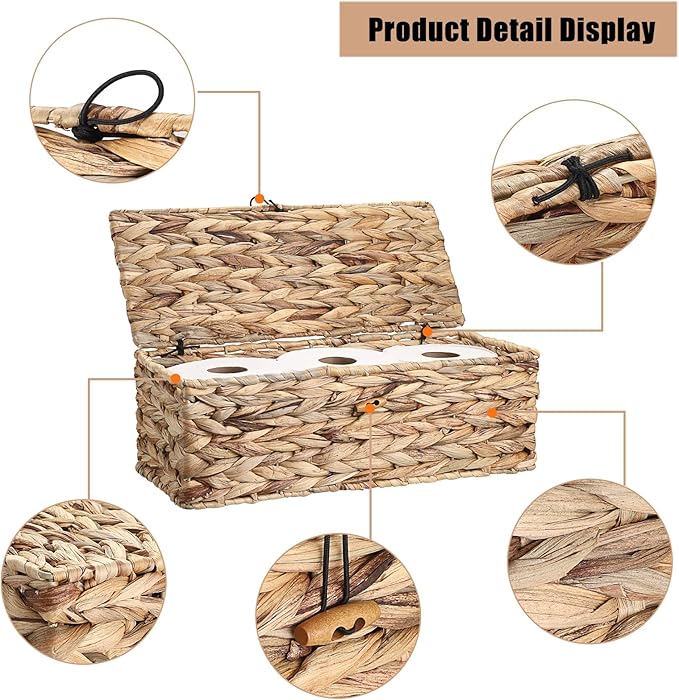 Sumnacon Wicker Storage Basket - Image 4
