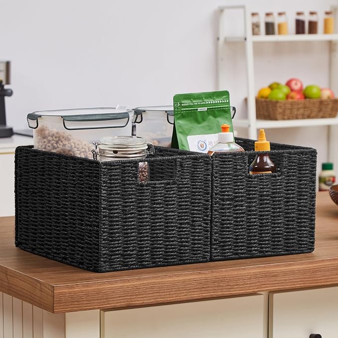 Vagusicc Wicker Storage Basket, Small Storage Baskets - Image 6