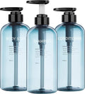 Refillable Shampoo and Conditioner Bottles, 10oz/300ml Shampoo Conditioner Body by Wellax